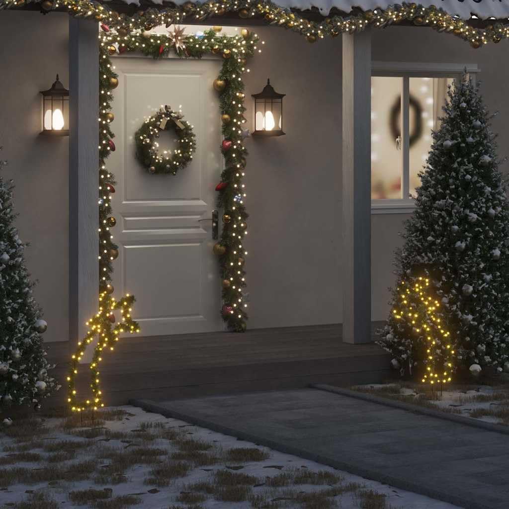 Decorazione natalizia con punte, Meteor, 80 LED, 62 cm