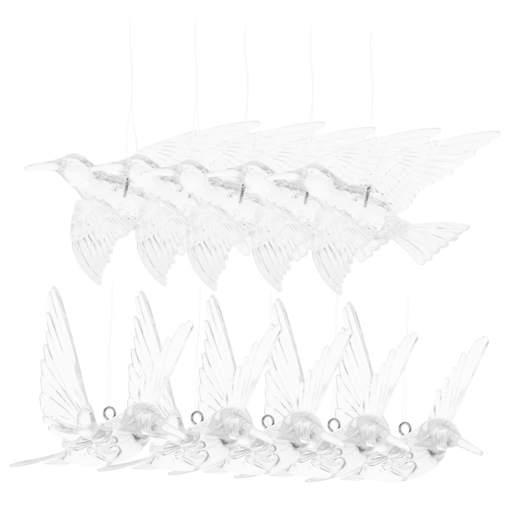 SOIMISS 3 Sätze DIY Transparenter Vogel Kristall Kolibri Hochzeit Decke Hängende Weihnachtsbaum Ornament Dekoration Hochzeitsdekor Ornamente Zum Basteln Ornamente Für 10 Stück * 3