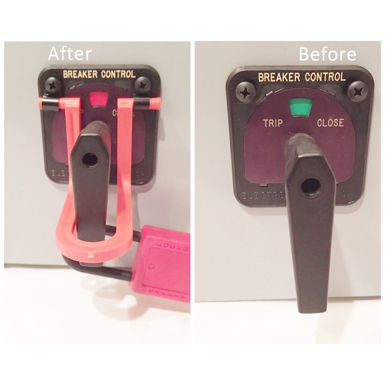 Circuit Breaker Guard Lockout Control Switch Lockout Device for pistol