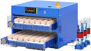 Automatic Eggs Incubator, Large Incubators for Hatching Eggs with Automatic Egg Turning & Temperature Control, Poultry Hatcher Machine for Chicken Duck Goose Quail Bird (128 Eggs)