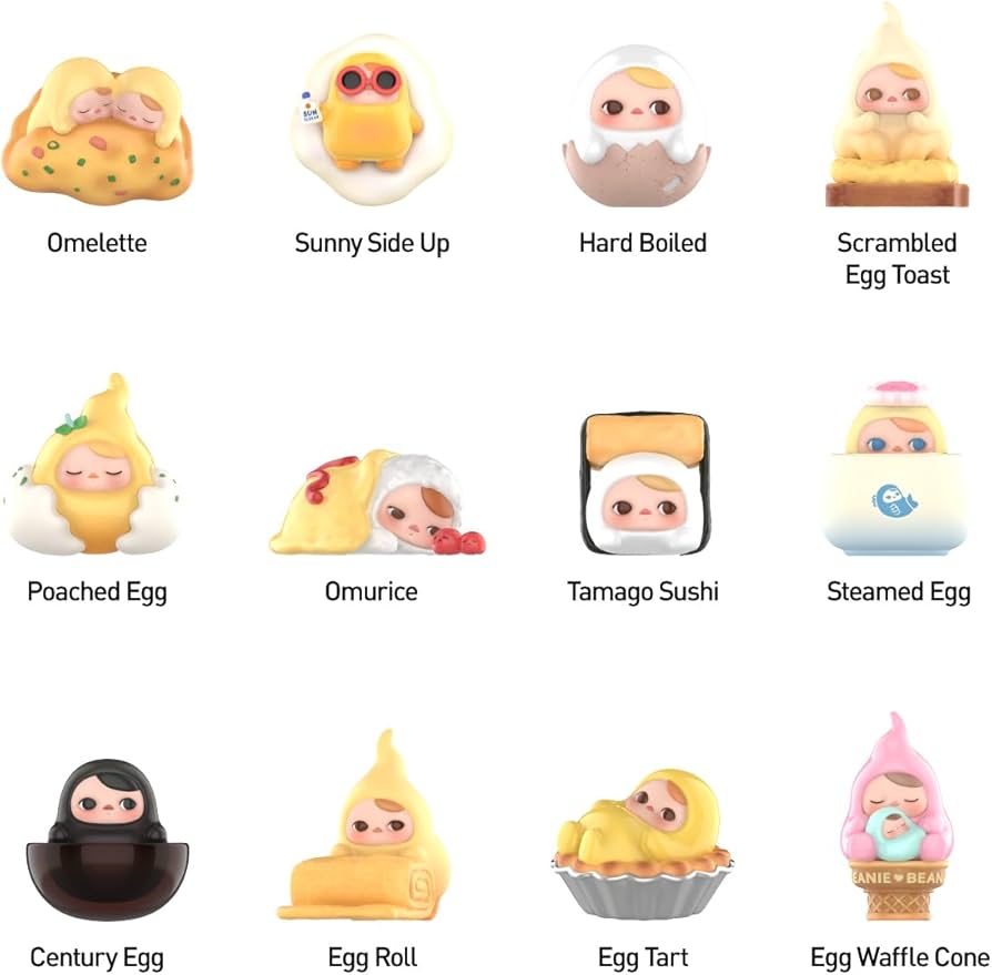 ［明日発送］pucky Amazon | POP MART PUCKY Egg Beanieシリーズ 【3ピース】 ポップ