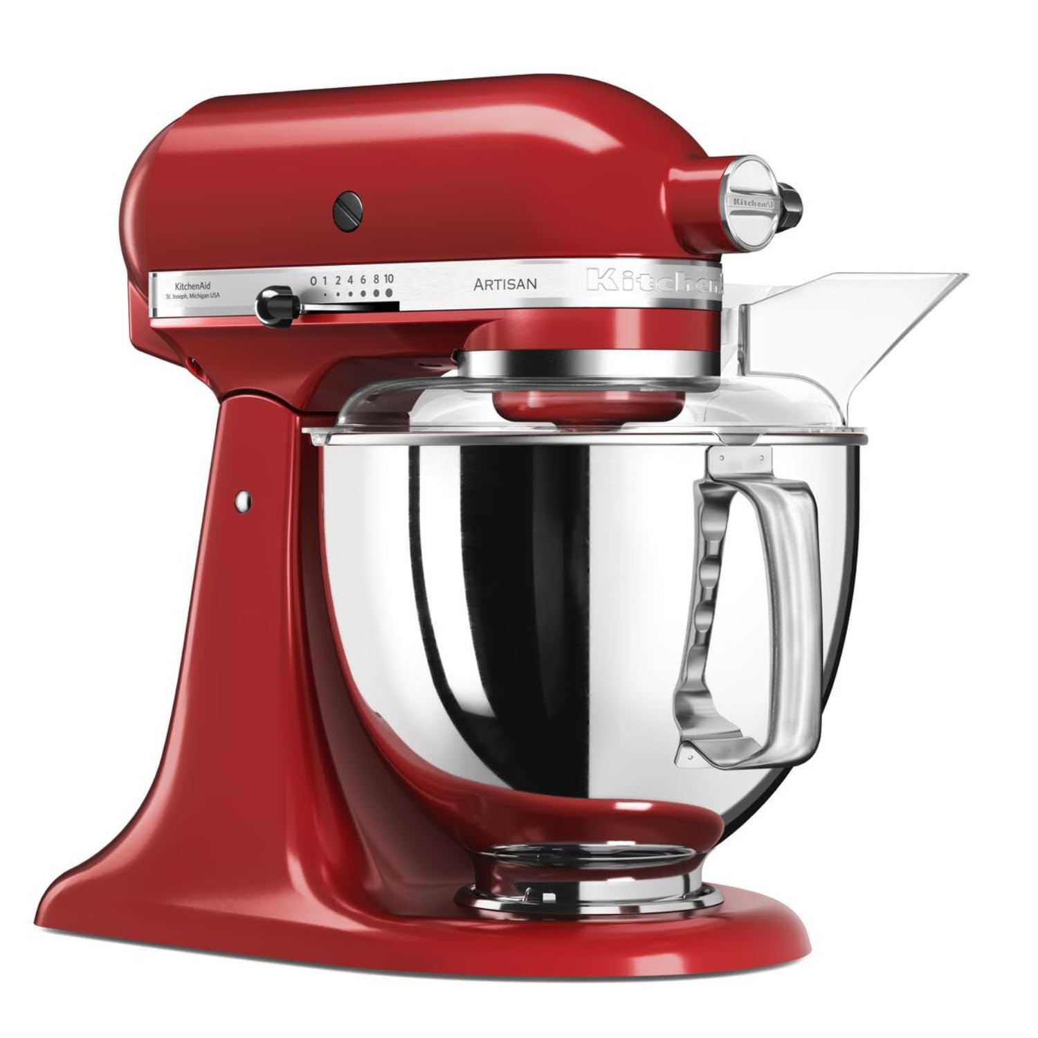 KitchenAid Robot Kuchenny, Metal, Czerwony/Biały, Pojemność: 4,8 Litra