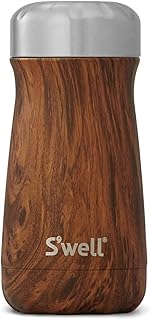 S'well Podróżnik ze stali nierdzewnej - potrójny kubek podróżny izolowany próżniowo utrzymuje kawę, herbatę i napoje zimne i gorące – butelka na wodę bez BPA