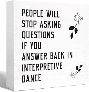 Amazon.com: Kakulase Funny Office Wood Box Sign People Will Stop Asking ...