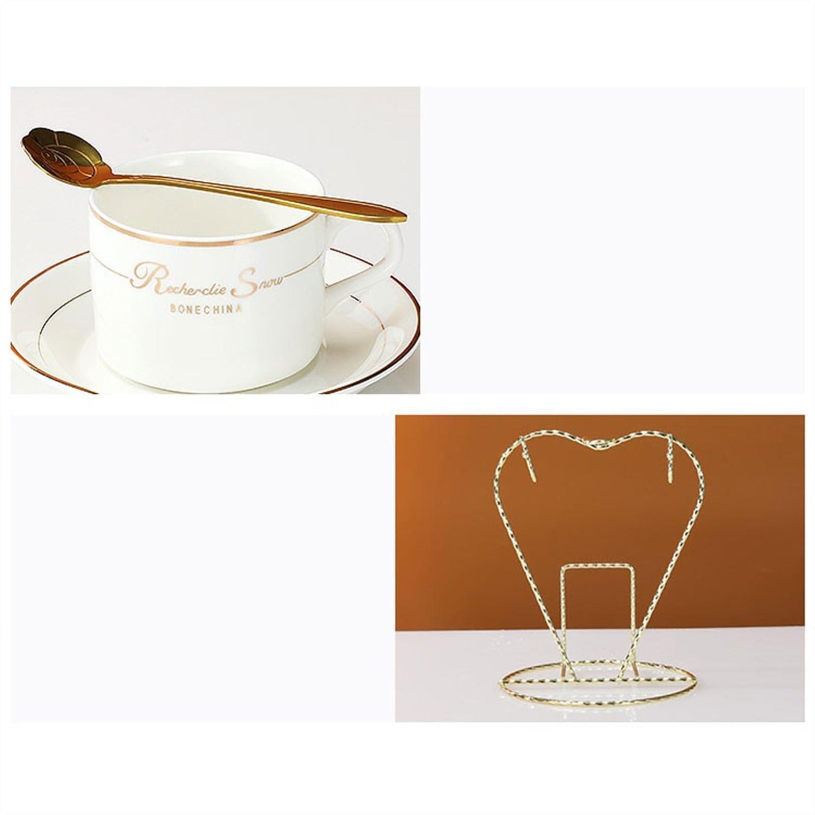 Tasses à café Ensemble de tasses à café en céramique exquise haute qualité, ensemble luxe européen deux pièces avec tasse, soucoupe et cuillère