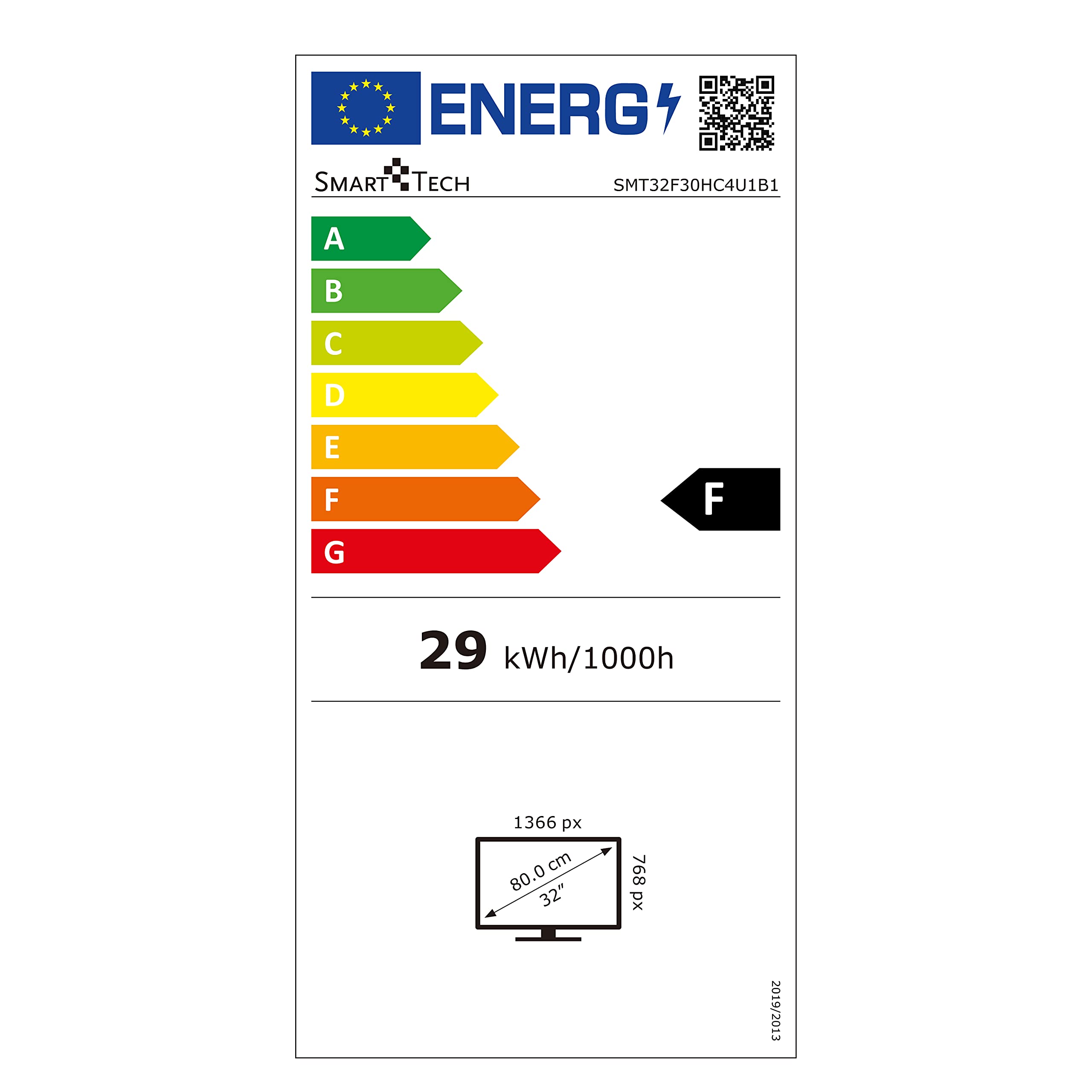 Smart TV 32 Pollici, HD Ready, LED, DVB-T2, Android