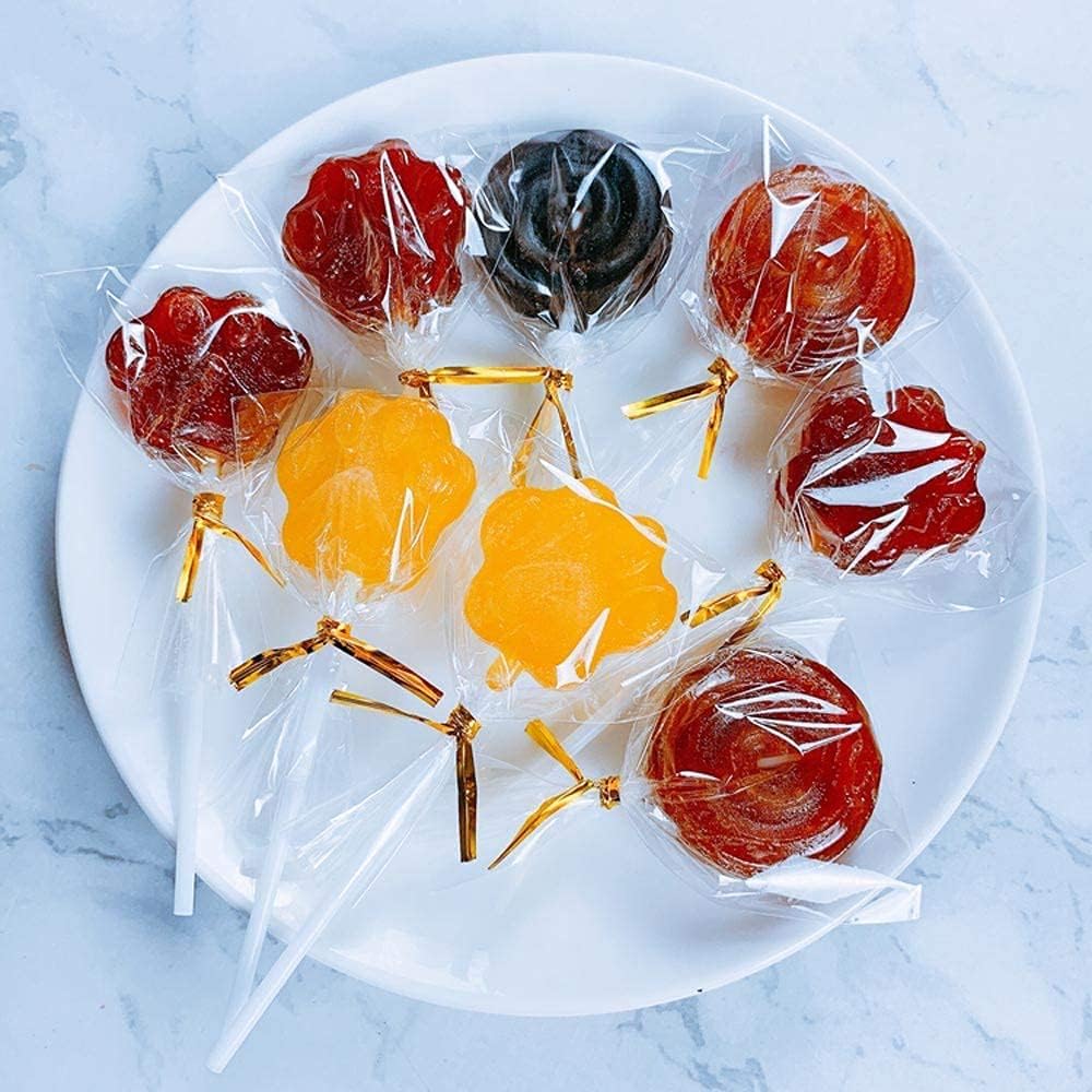 Tecbeauty Lot De 300 Sacs à Bonbons Autocollants En Cellophane