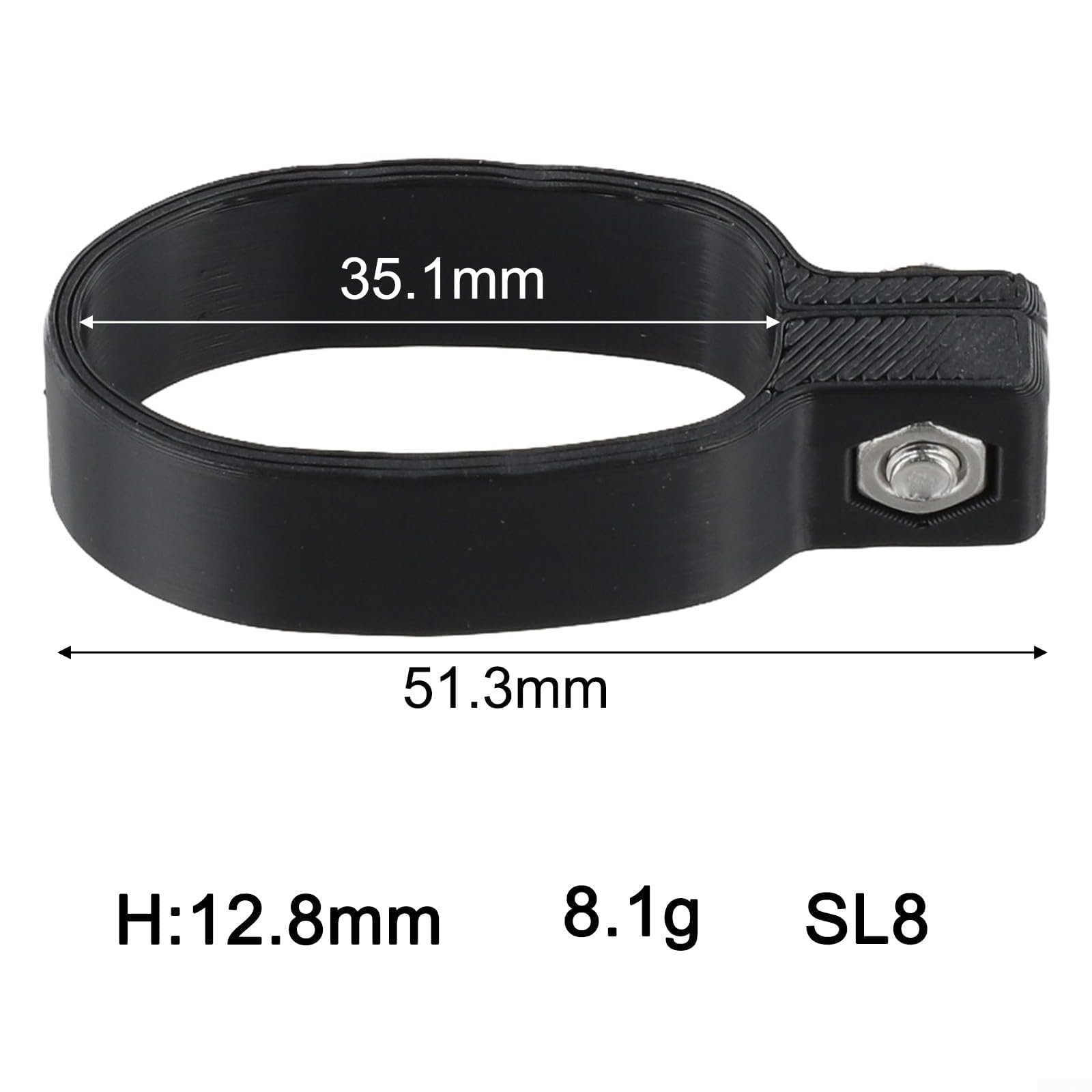 Supporto per numero di gara in metallo leggero per SL6 per SL7 per telai SL8 per bici da strada, staffa di fissaggio sicura per eventi ciclistici, nero (per SL8)