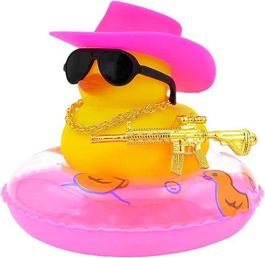 Zelobely Ducks for Cars Rubber Duck for Dashboard of Car