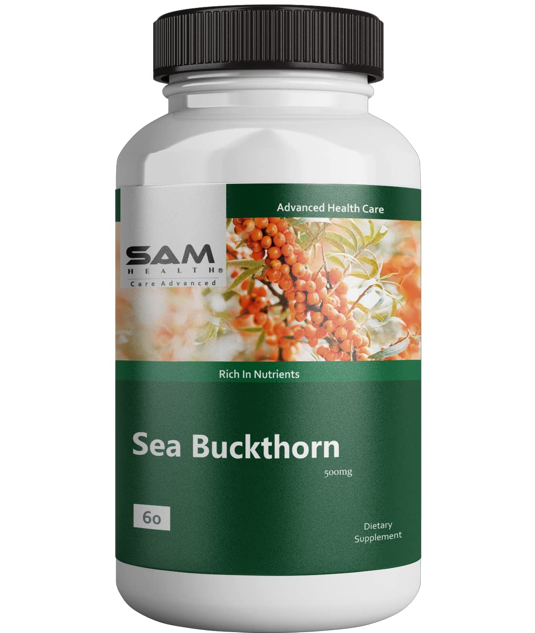 Sam Health Sea buckthorn, 60 Veg Capsules (B09MFY52BG) Amazon Price History, Amazon Price Tracker