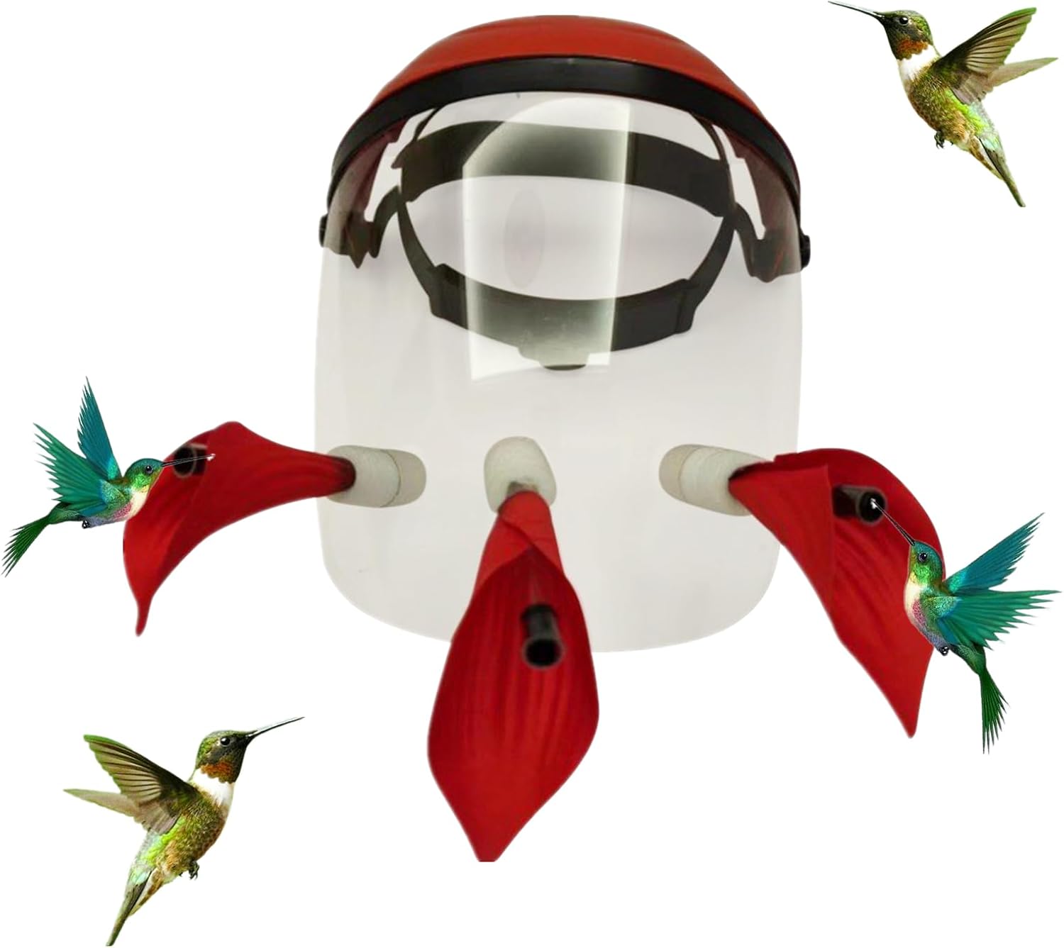 Hummingbird Feeder Mask Hummingbird Helmet Feeder for Head, Hummingbird Feeder