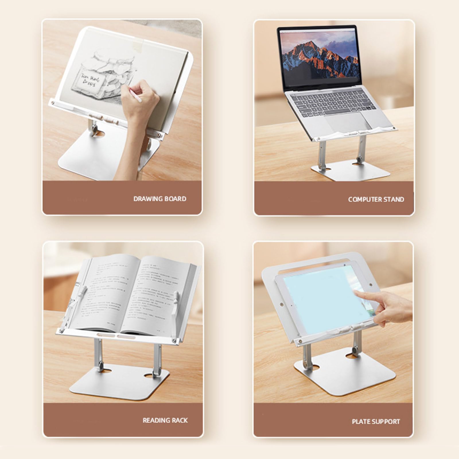 Pieghevole Tablet Stand Supporto di Raffreddamento Staffa Antiscivolo CNC Lega di Alluminio Per Pad Base Telefono