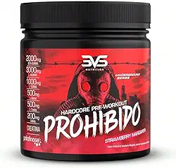 3VS Nutrition Pré Treino Prohibido 360g Sabor Morango