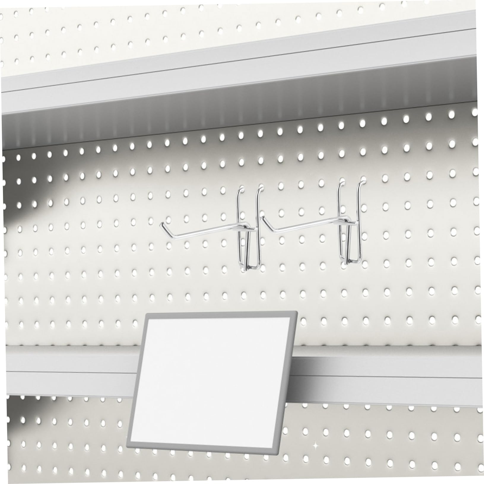 Alipis 10Pcs Pegboard Hooks Thickness Iron Hooks for Organizing Tools and Accessories Heavy Duty Grid Hook for Pegboard