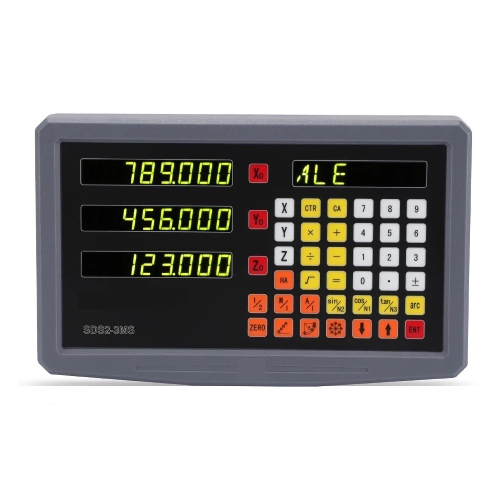 Liniał liniowy, Zestaw 3-osiowy DRO z cyfrowym odczytem i 3 elementami 70-1020 mm, 0,005, czujnik enkodera liniowego do tokarki frezarki do frezarki tokarki(5um-3 Axis DRO kit 1)