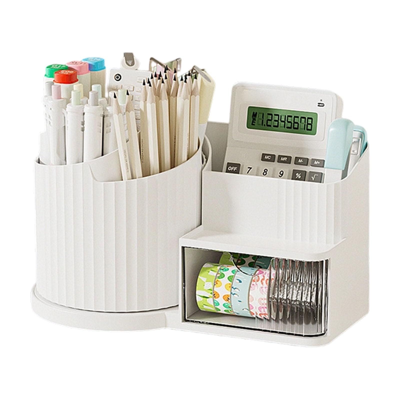 Msioytog Sturdy Rotating with Carry Handle for Home Use and Easy Transport Desktop Organizers