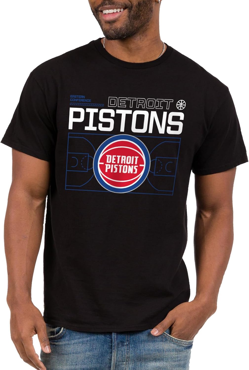 Junk Food NBA - Tech Court - Officially Licensed Adult Short Sleeve Fan Tee for Men and Women