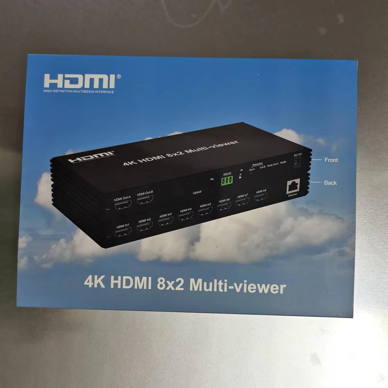 4K 60hz HDMI 8x2 Multi-visor con PIP 8 en 2 Out Doble Pantalla Interruptor sin Costura con Audio Óptico 3,5 mm 2x1 3x1 4x1 5x1 6x1 8x1 Multi-visor