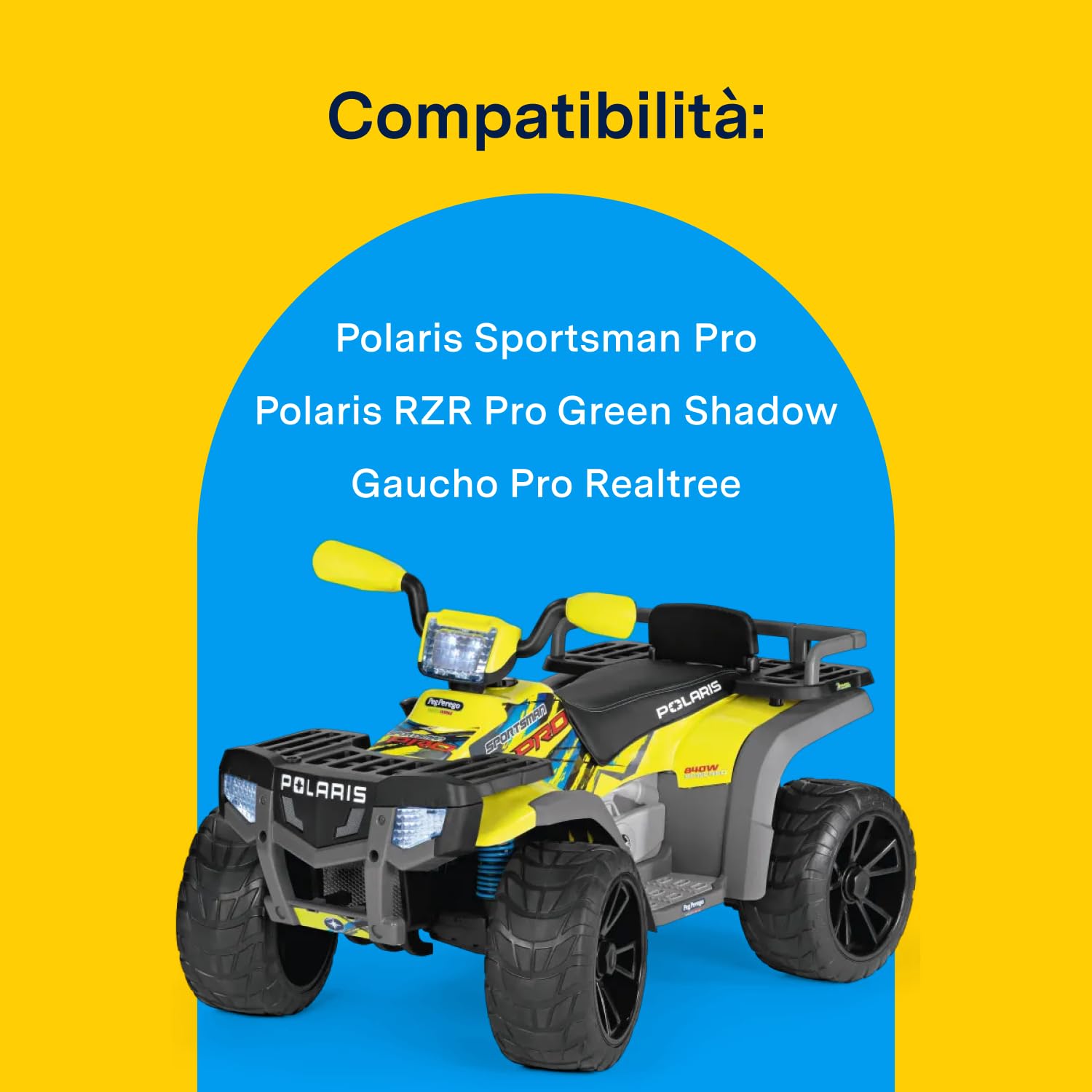 PEG Batteria 24V/12Ah - Ricambio Originale Ricaricabile per Veicoli Elettrici Peg Perego