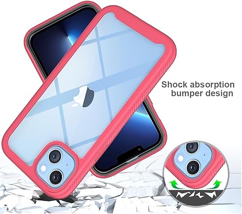 Miniatura 6 de Asuwish Funda protectora para iPhone 14 Plus de 6.7 pulgadas con protector de pantalla de vidrio templado, híbrida, resistente, funda protectora
