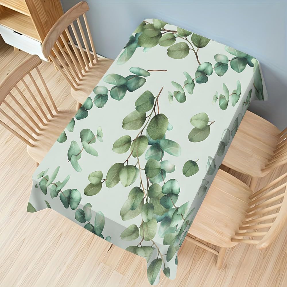Nappe Eucalyptus pour repas de jardin et décoration de table de cuisine