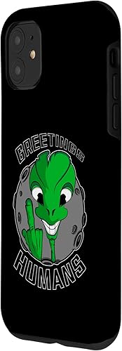 Miniatura 8 de iPhone 13 Pro Alien Space Meme Greetings Humans Funny Alien Space Case