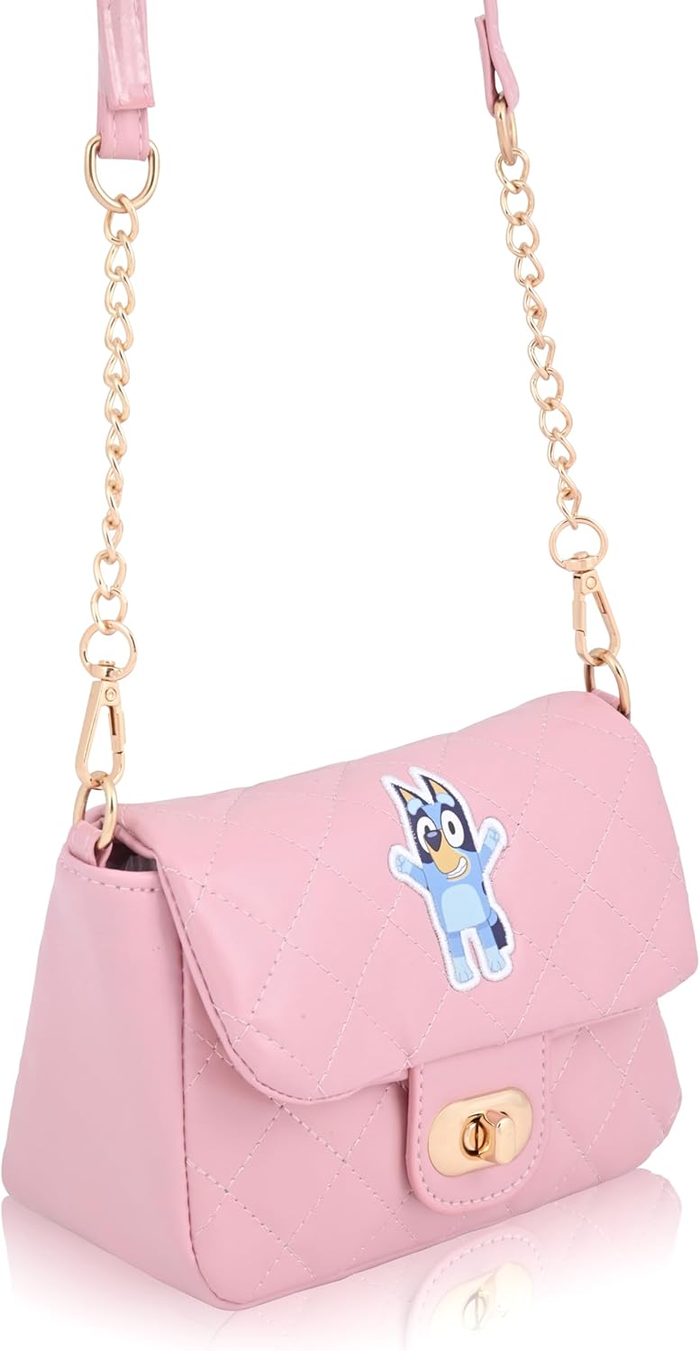 Disney Stitch, Hello Kitty or Bluey Mini Purse Crossbody Handbag for Women | Leather Women's Shoulder Handbag with Logo - Image 4