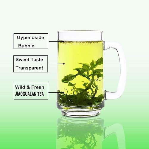 Miniatura 5 de Hojas de té Wild Jiaogulan, té Gynostemma, 3.5 onzas (3.53oz), 100% natural, sin azúcar, sin Gmo