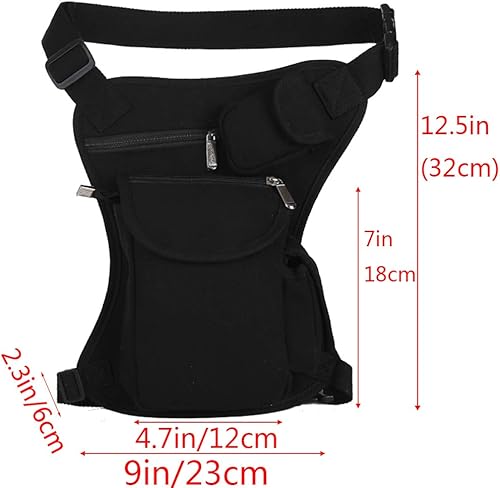 Miniatura 10 de Riñonera para senderismo, bolsa de pierna caída, bolsa táctica de cintura de cadera para ciclismo y camping, Caqui, Ciclismo