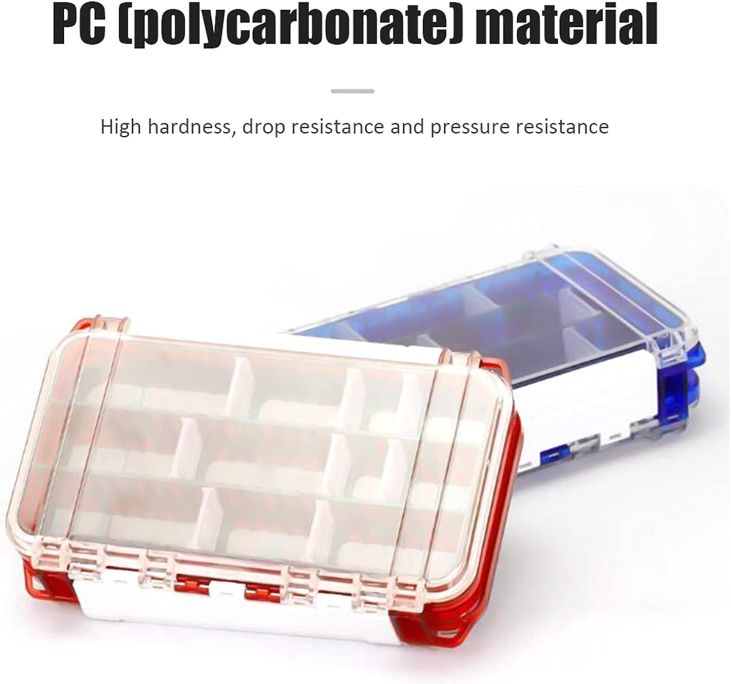 Tackle Box Fishing Bait Hook Storage Box Double-Sided Fishing Tackle Tools Organizer Case Fish Hook Bait Lure Storage Case Bait Box