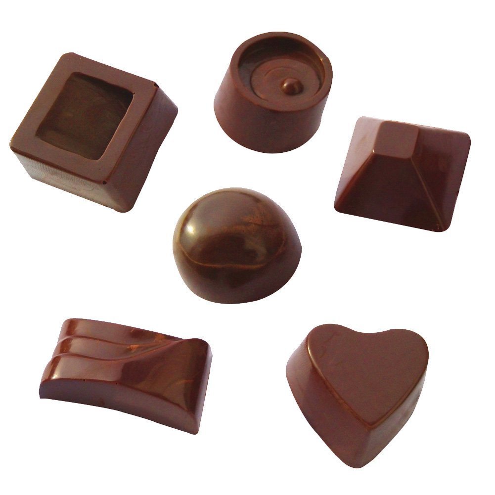 Amos Silicone 30 Cavity 6 Designs Chocolate Candy and Ice Mould Pack of 1 (Random Color) 4