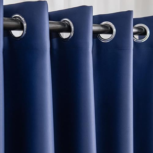 Miniatura 5 de Cortinas opacas 100% para ventana de dormitorio, 72 pulgadas de largo, juego de 2 paneles con ojales, ahorro de energía, reducción de ruido,