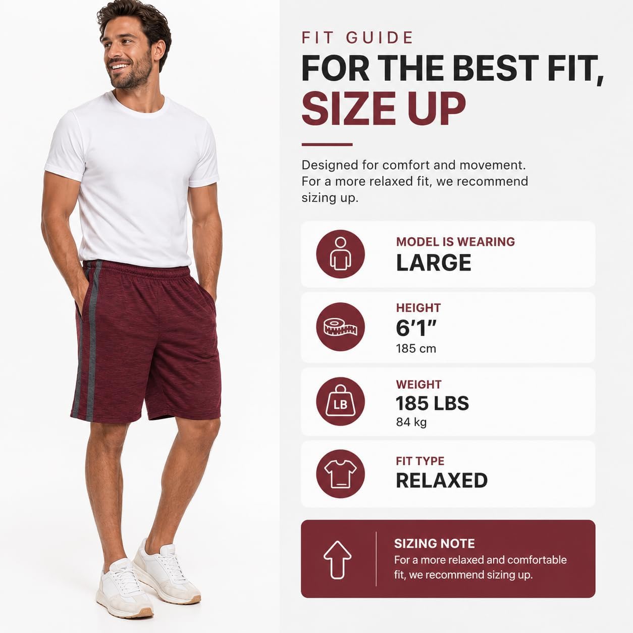 Essential Elements Mens 5 Pack Dry-Fit Athletic Performance Gym Shorts