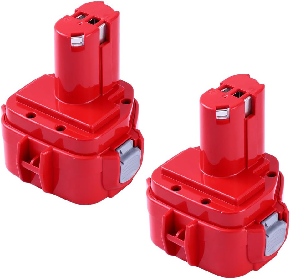2X Powayup Replacement for Makita PA12 Battery 12V 3000mAh NIMH PA12 1220 1235 1233 1222 1202 1234 1235B 1235F 192696-2 192698-8 192698-A 193138-9 193157-5 1050D 1050DWD 4013D