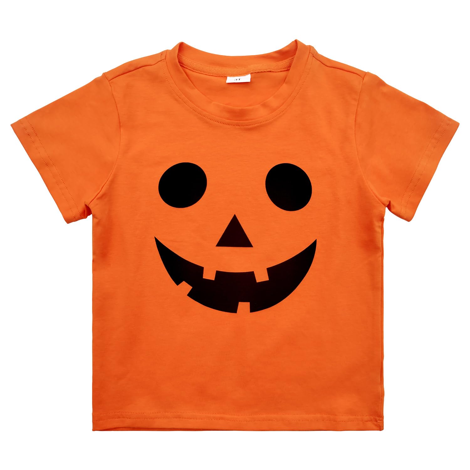 XuomuenHalloween Toddler Boys Girls Shirts Jack-O-Lantern Pumpkin Pirate Firefighter Police Tops Tee for Kids, Short Sleeve T-Shirt