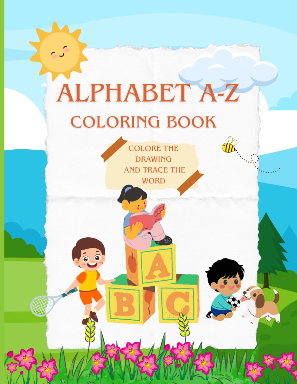 Alphabet A - Z Coloring book