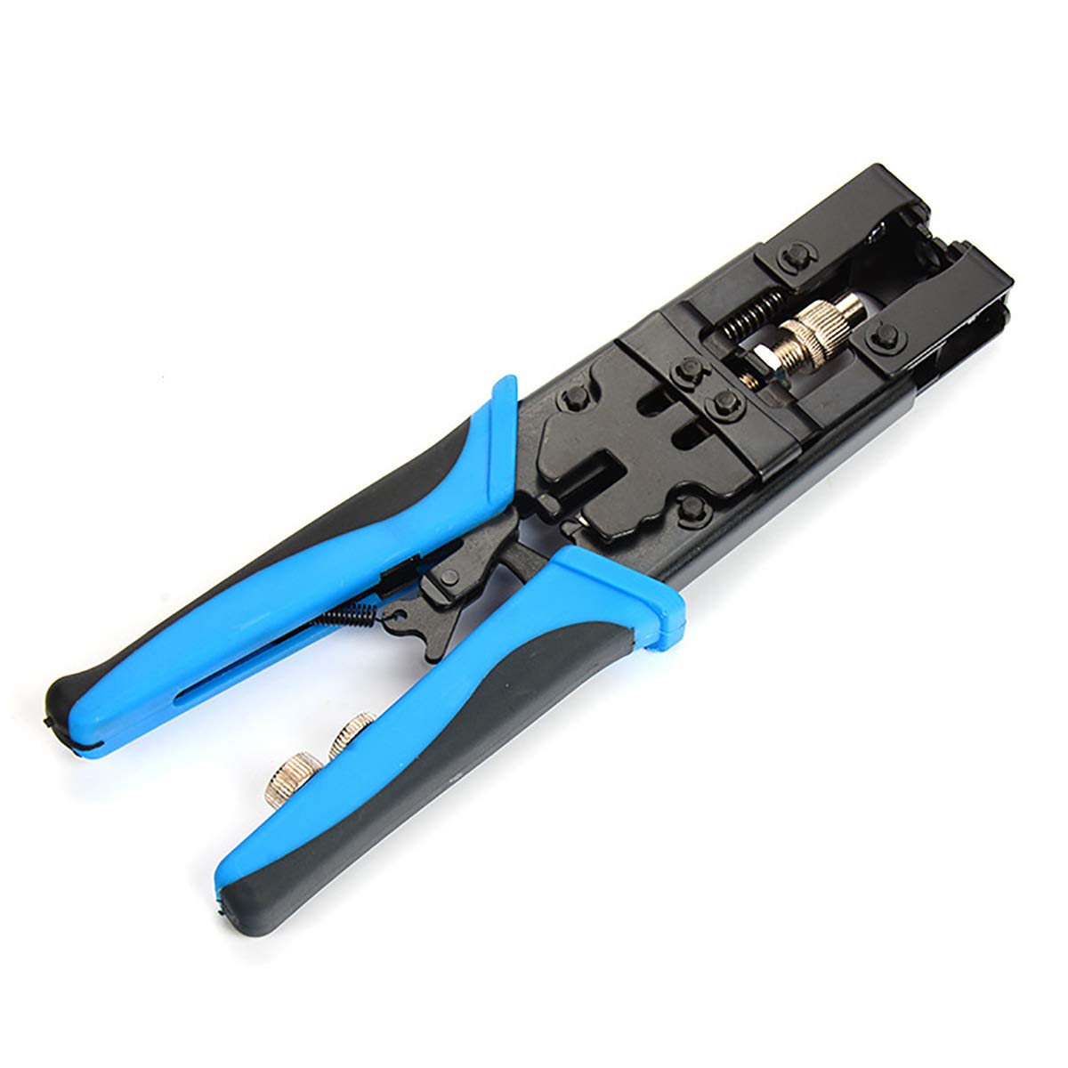 Pinza crimpatrice a cricchetto da 225 mm per RG59, 58, 6 (3C, 4C, 5C) / F, BNC, RCA.