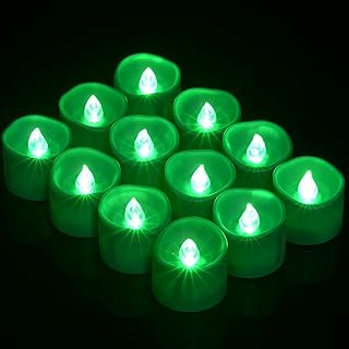 LED Tea Lights Candles with Timer, PChero 12pcs LED Battery 