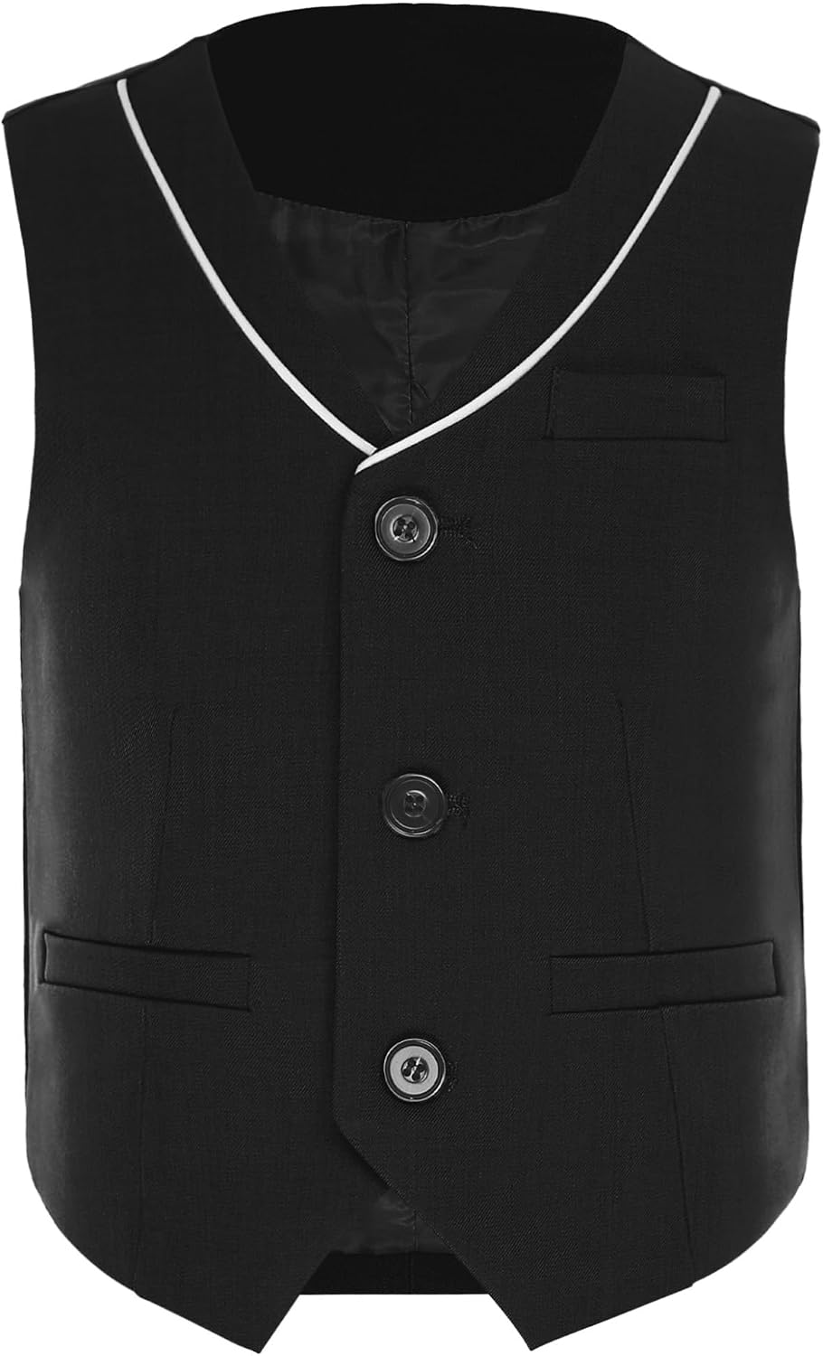 Jelory Boys Babies Three - Button Formal Suit Vest Three - Button Vest Tuxedo