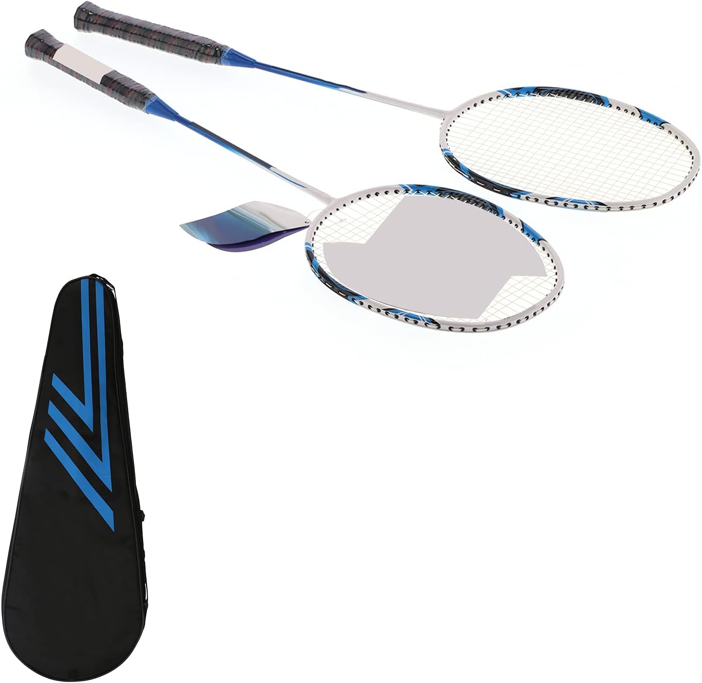 EVTSCAN SG8048 2 Player Badminton Racquets Set Adults Teenagers Lightweight Carbon Fiber Rackets