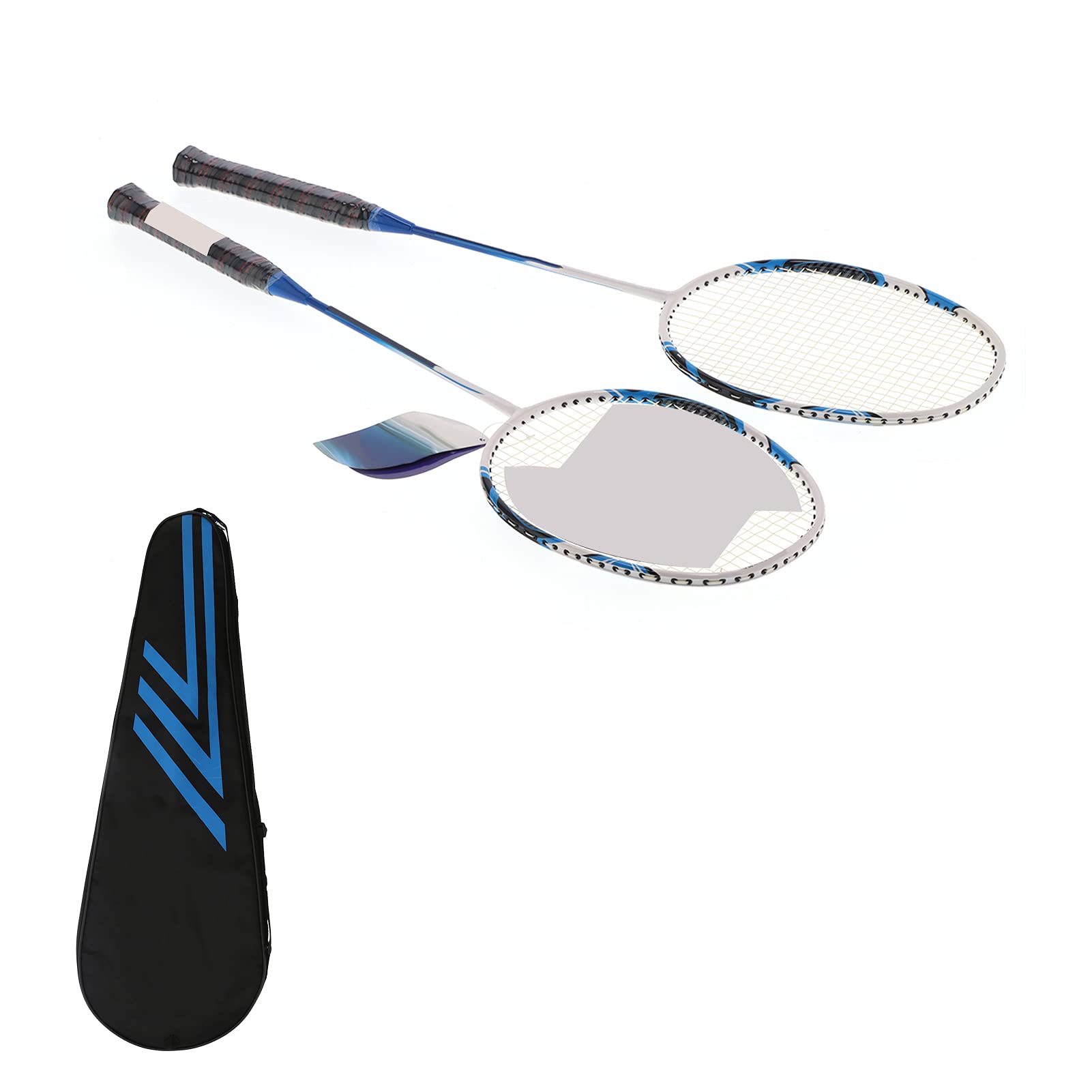 Qqmora Set di Racchette da Badminton Leggere in Fibra di Carbonio per Adulti e Adolescenti, Gioco per 2 Giocatori con Borsa per il Trasporto