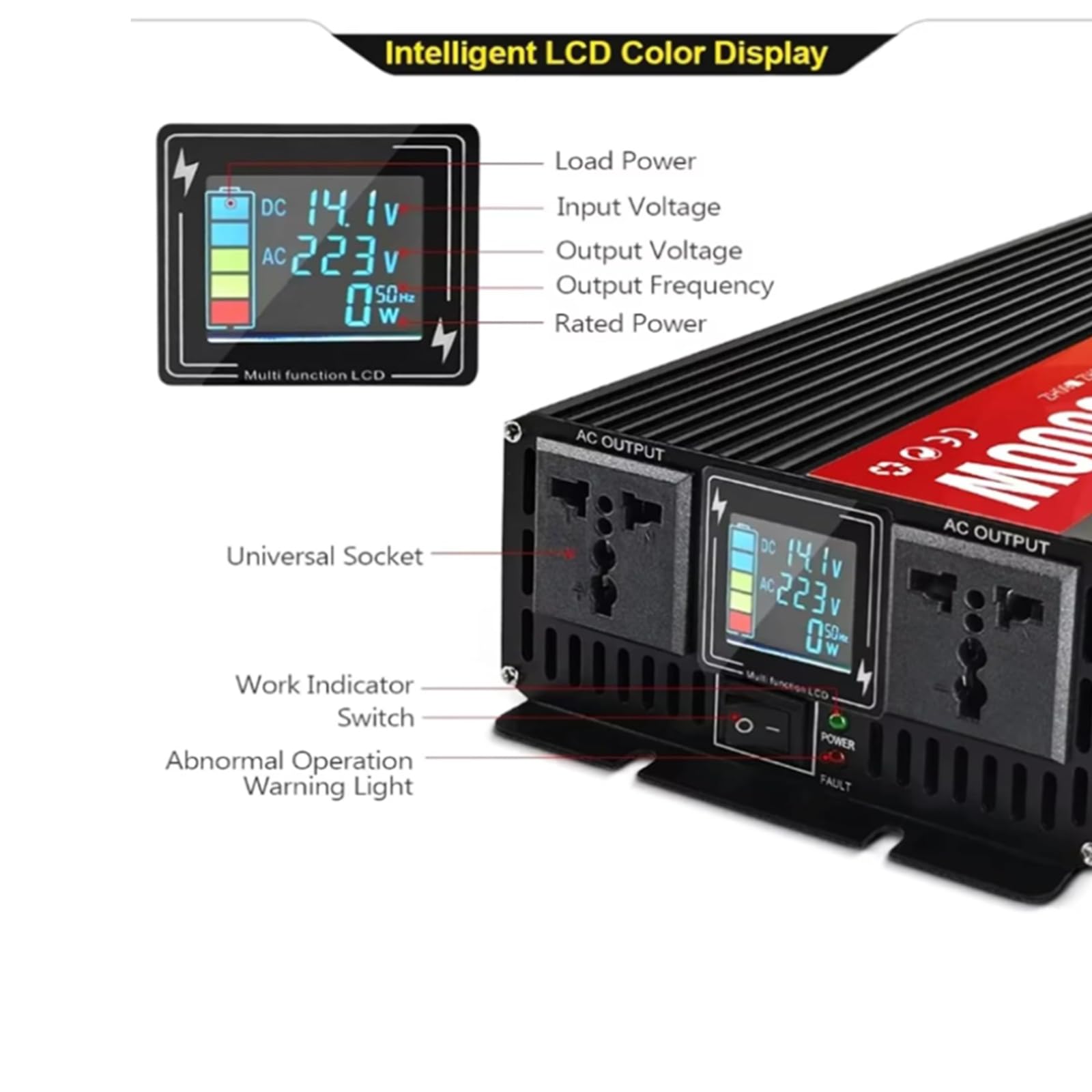 Amazon.co.jp: 12v to 110v50hz,小型ポータブルカー用パワー