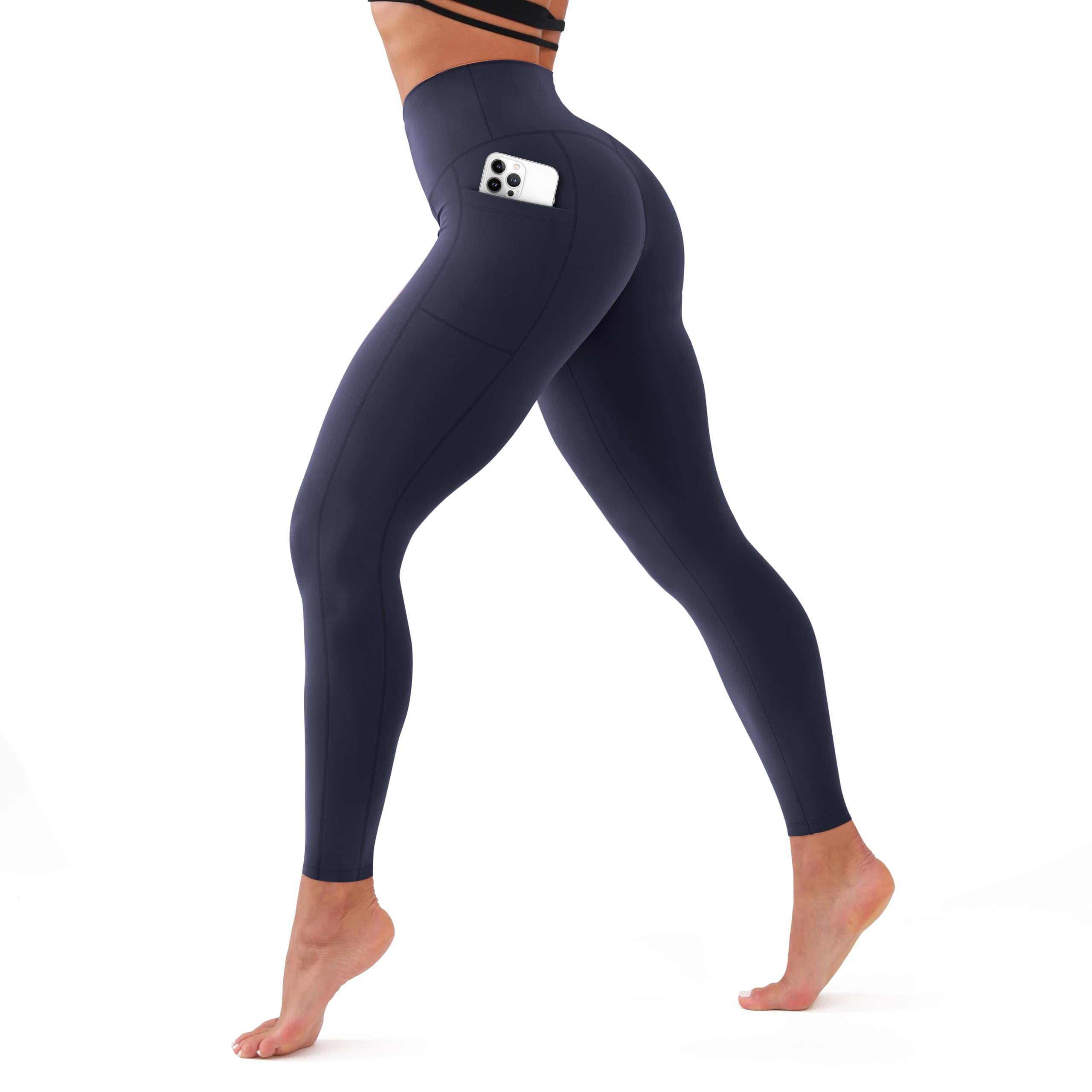 CHARMKING High Waisted Leggings for Women Soft Tummy Control Pants Non See Through Workout Yoga Pants for Running Plus Size