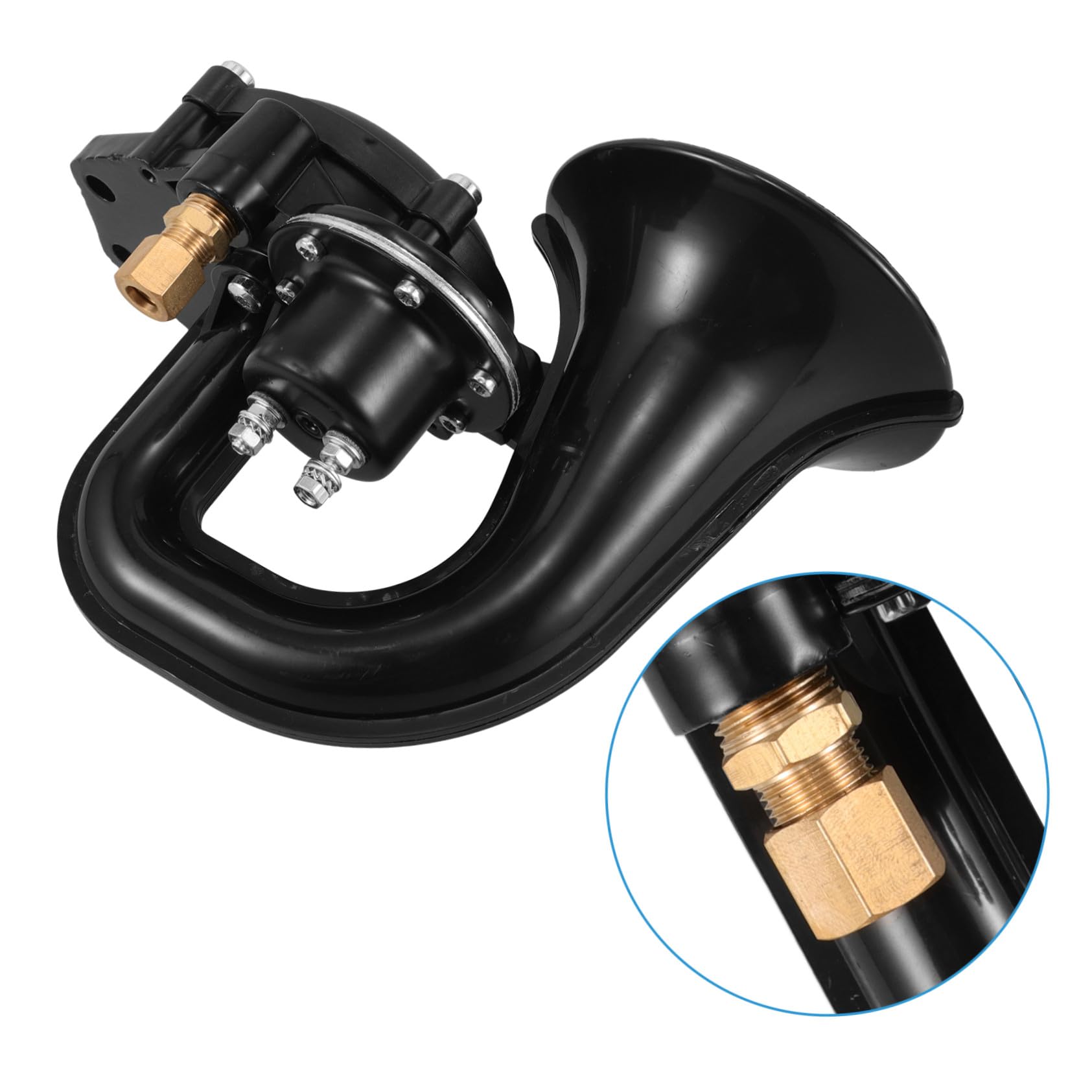 Cabilock Klaxon de Voiture Électrique 12v 24v Son Puissant Super Fort, Matériau Plastique et Métal, pour Véhicules D'ingénierie et Camions