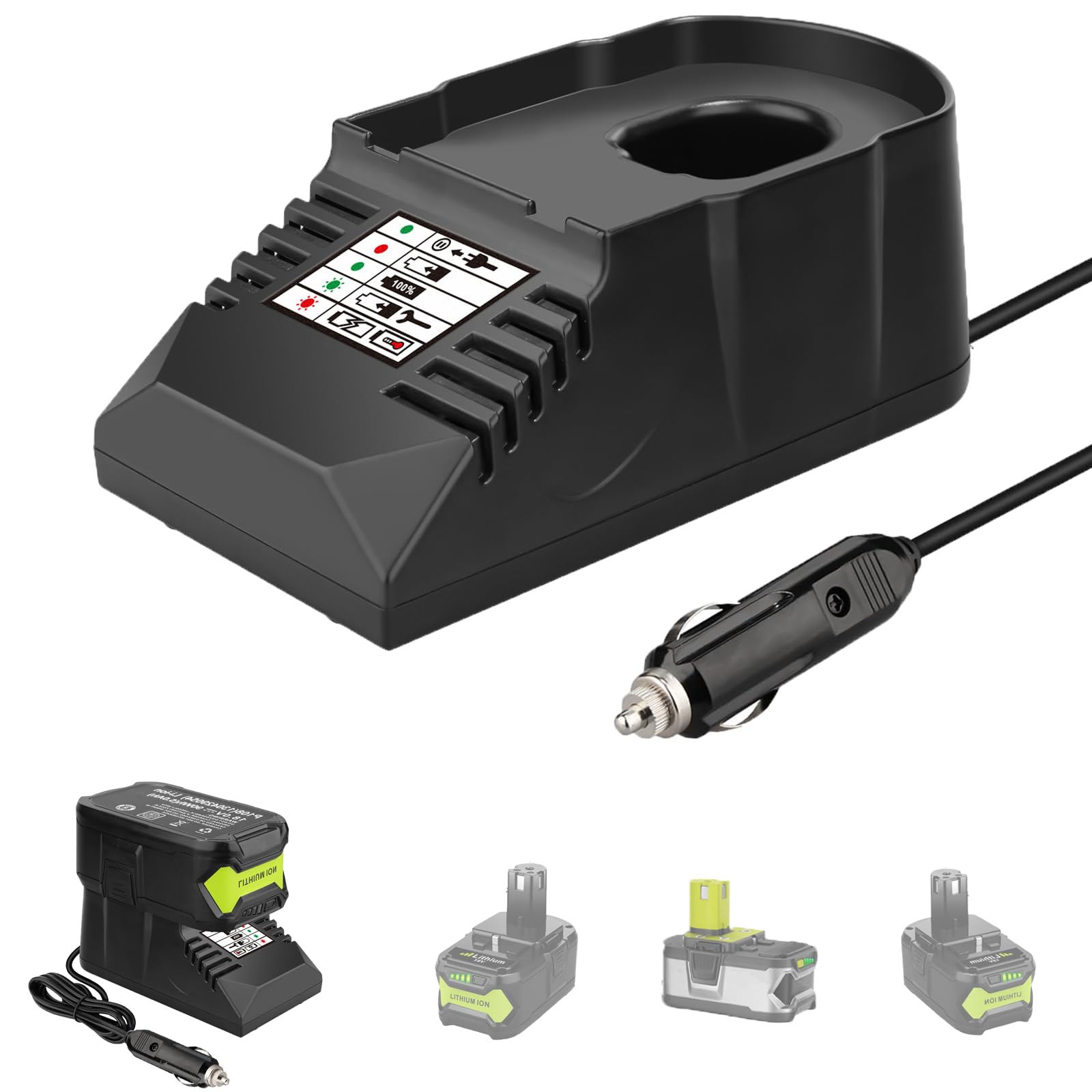ryobi cigarette lighter Amazon.com: for Ryobi 18V Battery Charger Replacement, Car Charger for Ryobi  18V Lithium ion & Ni-cad & Ni-Mh Battery with Cigarette Lighter Plug  Vehicle Charger : Tools & Home Improvement