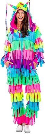 Tipsy Elves Halloween Costumes for Women - Womens Pinata Onesies Multicolored Adult Jumpsuits
