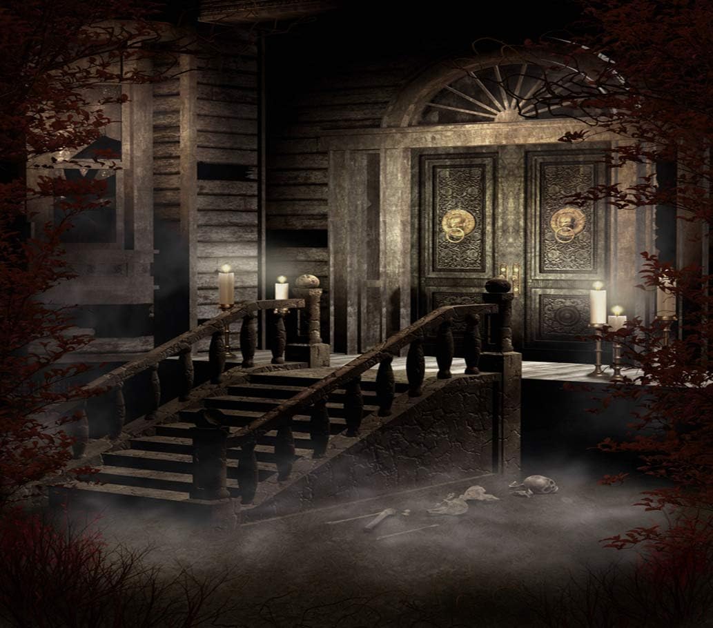 DIY 5D Diamond Painting Kit Old Victorian House at Night Candles Ornamented Door Fantasy Gothic 16" X 20" Adult Full Drill Rhinestone Cross Stitch Art Crafts for Home Decoration