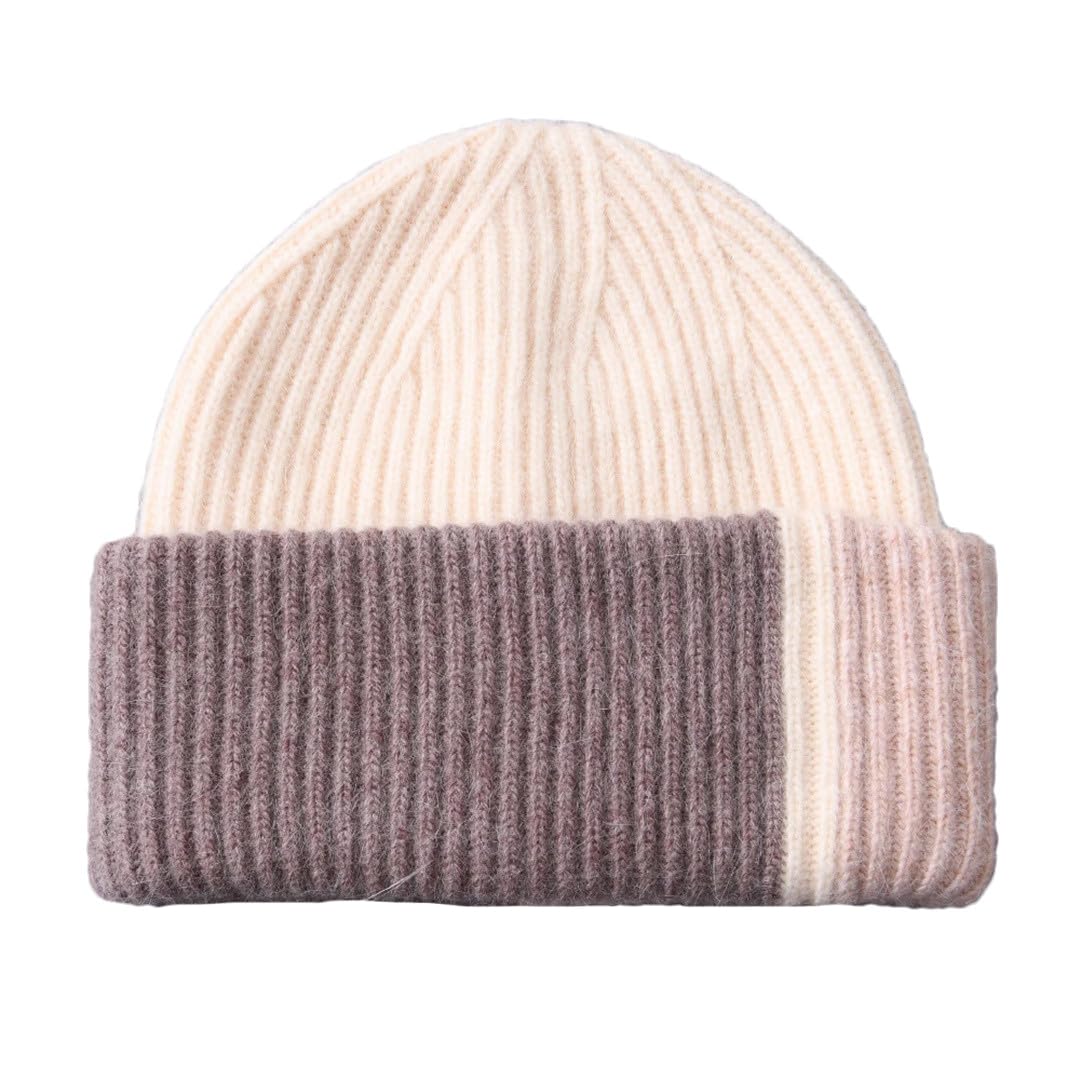Wvapzxx Chapeau D'hiver En Fourrure Pour Femmes, Bonnet Tricoté Doux Et Chaud, Bonnet Skullies