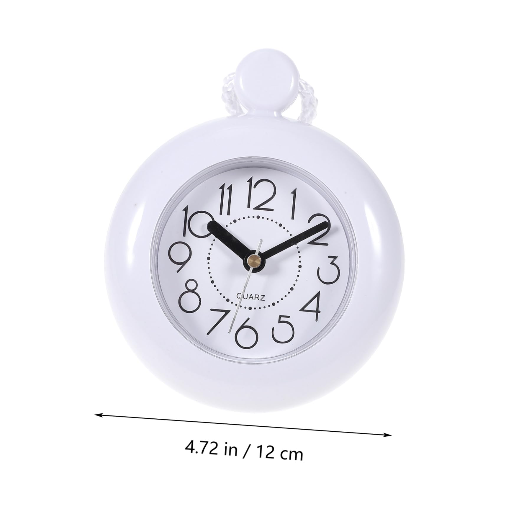 Garneck Orologio da parete per bagno impermeabile con design sospeso leggero, ideale per la decorazione di doccia sauna e piscina a batteria