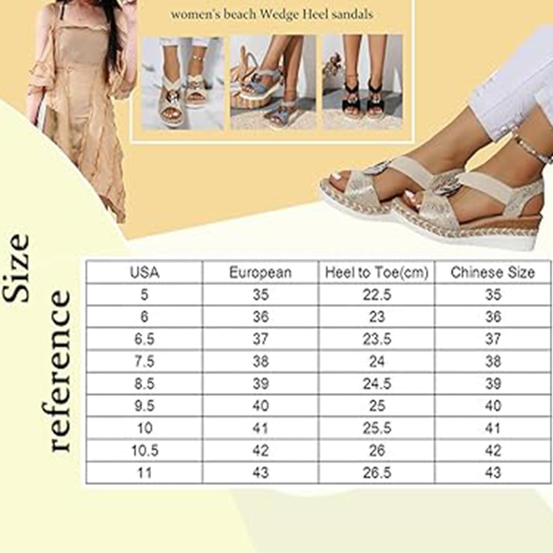 Comfortable Orthopedic Wedge Sandals, Women Solid Color Leather Sandals, Wedge Heel Buckle Ankle Strap Sandals